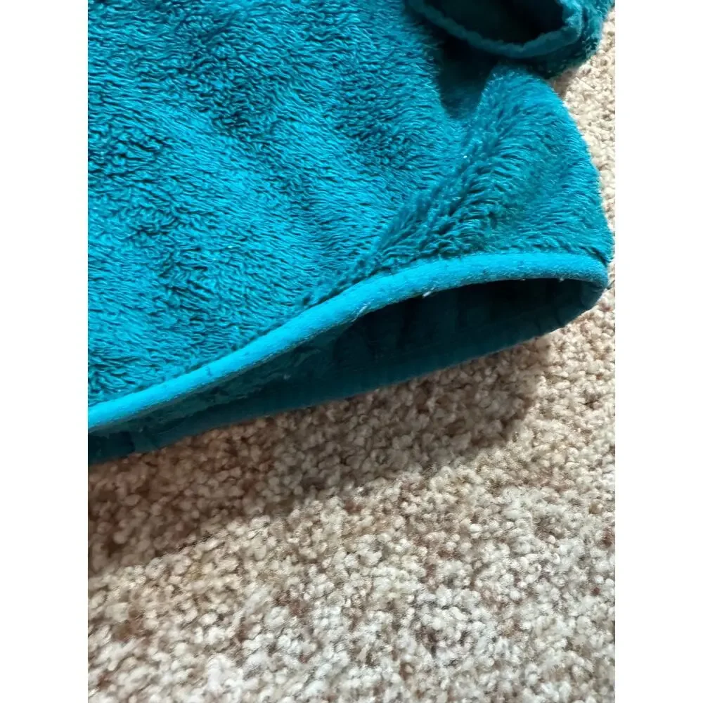 The North Face Girl's Mashup Hybrid Fleece Puffer Hooded Jacket Teal Size M/10